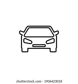 Autosymbol, Vektorgrafik. Auto-Vektorsymbol. kleiner Sedian