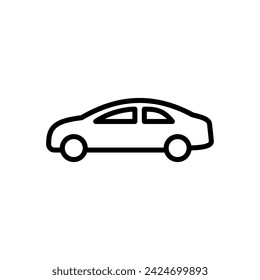 Car icon vector. car vector icon. small sedan