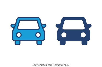 Icono del coche. icono del Vector del coche. Vector Pequeño sedan