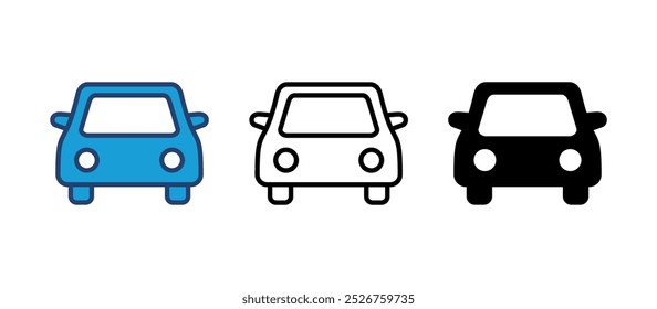 Car icon vector. car vector icon. small sedan