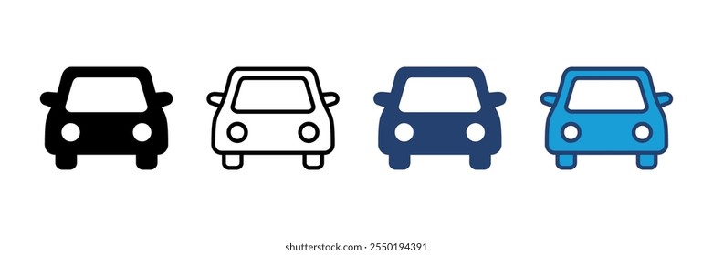 Car icon vector. car vector icon. small sedan