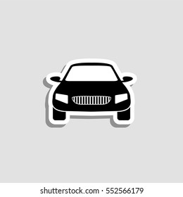 Car  icon - vector  sticker