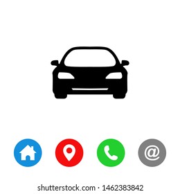 Car icon vector, Car symbol vector design