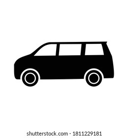 símbolo del vector del icono del coche ilustración aislada fondo blanco