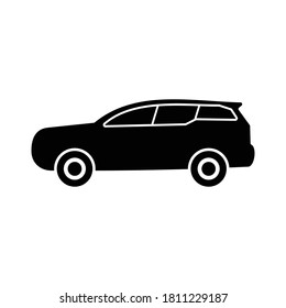 car icon vector symbol isolated illustration white background