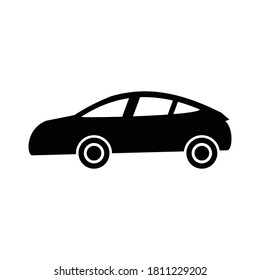 car icon vector symbol isolated illustration white background