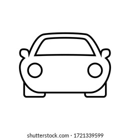 car icon vector symbol on white background. eps10.