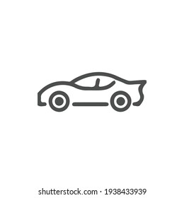 car icon vector symbol on white background. eps10.