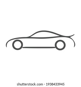 car icon vector symbol on white background. eps10.