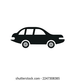 car icon vector symbol on white background. eps10.