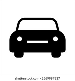 car icon vector symbol on white background. eps10.