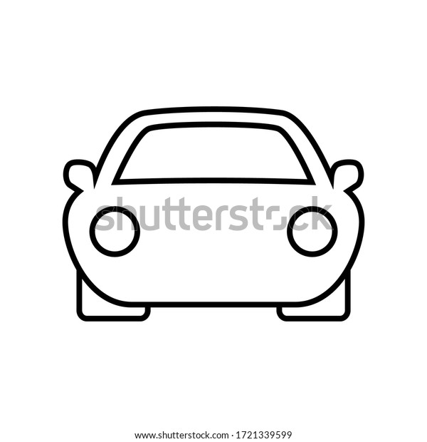 car icon
vector symbol on white background.
eps10.