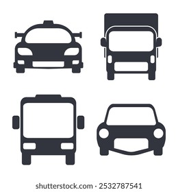 Ilustração de modelo de vetor de ícone de carro