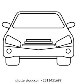 Car icon vector. Transport  illustration sign. Automobile symbol or logo.