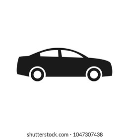 Car icon vector. Car icon in trendy flat style isolated on white background.