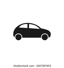 Car icon vector. Car icon in trendy flat style isolated on white background.