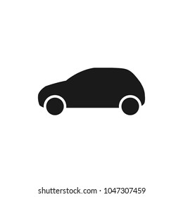 Car icon vector. Car icon in trendy flat style isolated on white background.