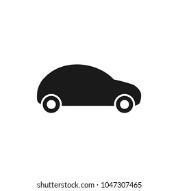 Car icon vector. Car icon in trendy flat style isolated on white background.