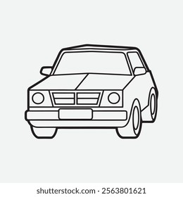 car icon vector, vehicle or automobile