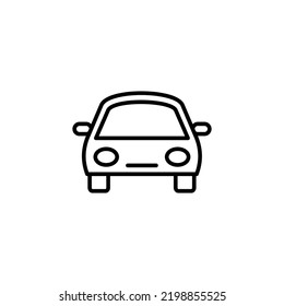 Car icon vector for web and mobile app. car sign and symbol. small sedan