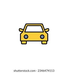 Car icon vector for web and mobile app. car sign and symbol. small sedan