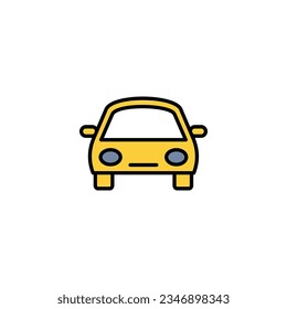 Car icon vector for web and mobile app. car sign and symbol. small sedan