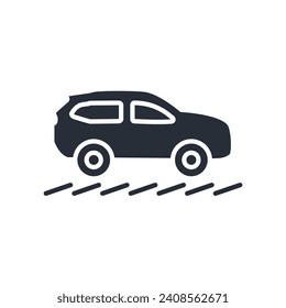 Car icon. vector.Editable stroke.linear style sign for use web design,logo.Symbol illustration.