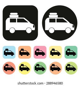 Car icon. Vehicle icon. Transportation icon. Vector