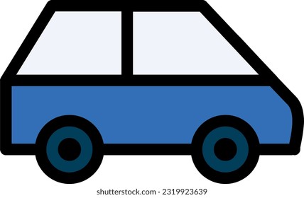 Car Icon: A visual representation of a car, commonly used to indicate transportation, driving, or automotive-related services