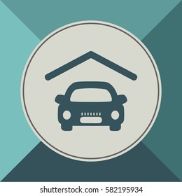 Car icon, web design element