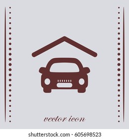 Car icon, web design element