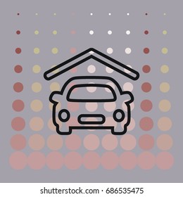 Car icon, web design element
