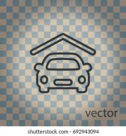 Car icon, web design element