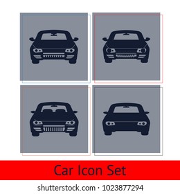 Car icon for web design. Car Icon logo. Cars icons set. Vector illustration