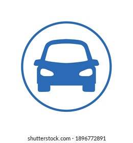 car icon, white background vector illustration
