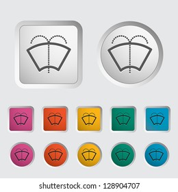 Car icon wiper. Vector illustration.
