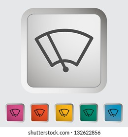 Car icon wiper. Vector illustration.