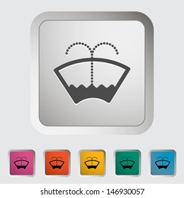 Car icon wiper. Vector illustration.