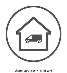Car  icon.Flat design.