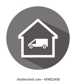 Car  icon.Flat design.