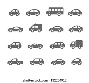 car icons - Shutterstock ID 132254912