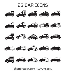 car icons set