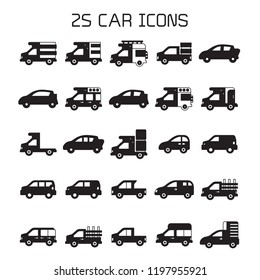 car icons set