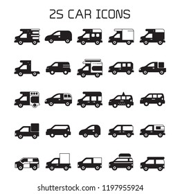 car icons set