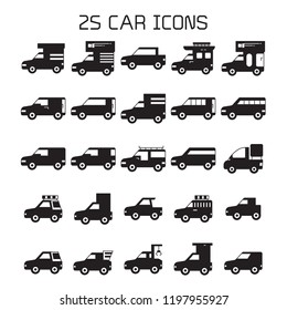 car icons set