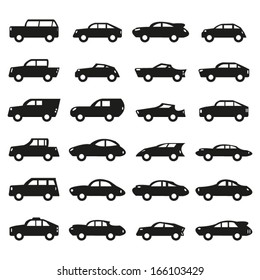 Car icons set