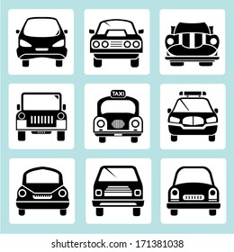 car icons set