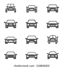 Car Icons Set.