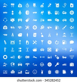 Car Icons Set. 