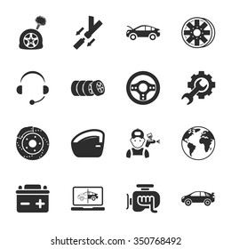 Car icons set.